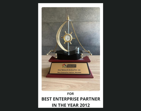 Best Enterprise Partner In Year 2012